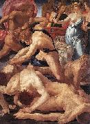 Rosso Fiorentino Moses defending the Daughters of Jethro. oil on canvas